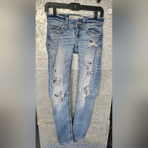 BKE Stella Skinny Distressed Jeans Junior's 23R